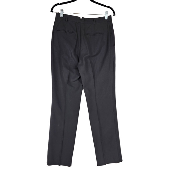 Banana Republic Trouser sz 6 Women Black Stretch Wool Lined 29x31 High Waist Y2K - Picture 2 of 11